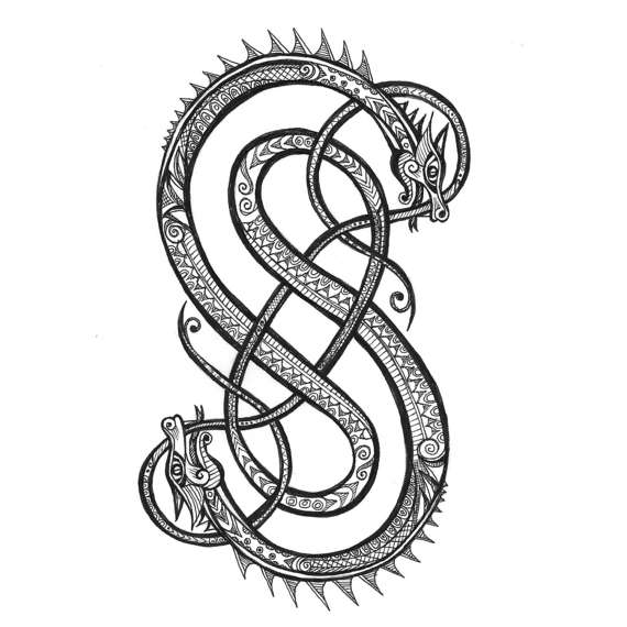 Ouroboros serpent symbol